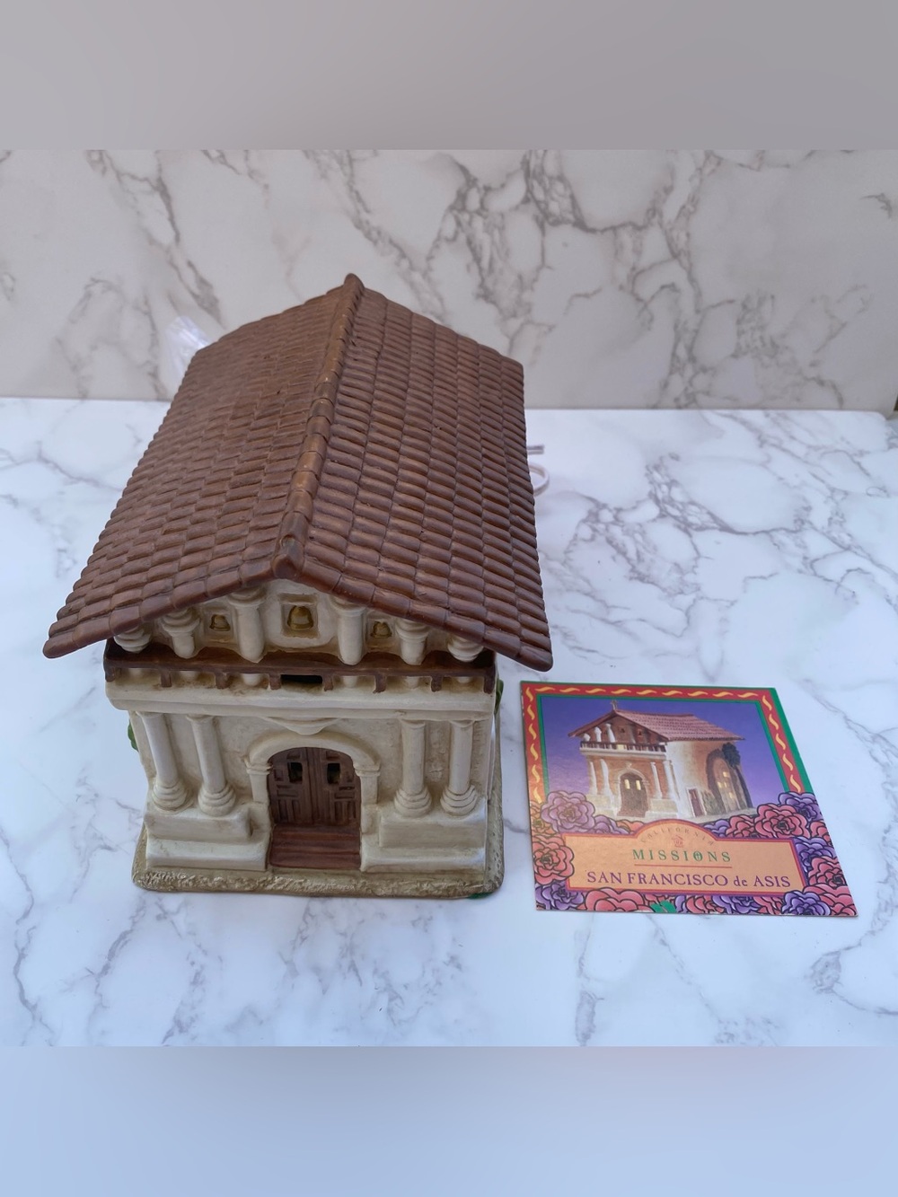 Mervyn's California Missions San Francisco De Asis 1997 Lighted Ceramic Church